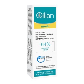 Oillan med+, emulsja natłuszczająca do kąpieli dermatologicznej, 200 ml