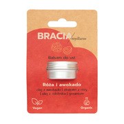 Bracia Mydlarze, balsam do ust, Róża i awokado, 15 ml