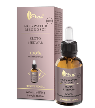 Ava Aktywator Młodości Plus, Złoto i Jedwab, serum do twarzy, 30 ml
