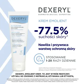 Dexeryl, krem emolient, 500 g