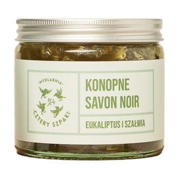 Mydlarnia 4 Szpaki, konopne mydło Savon Noir, Eukaliptus i Szałwia, 250 ml