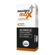 Maxigra Max, tabletki powlekane, 50 mg, 4 szt.
