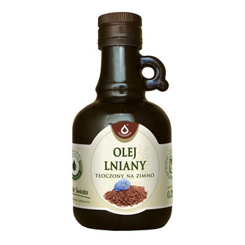 Oleofarm, olej lniany tłoczony na zimno, 250 ml