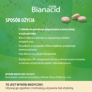 NeoBianacid Nadkwaśność i Refluks, tabletki do ssania, 45 szt.