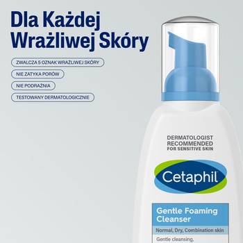 Cetaphil, lekka pianka do mycia twarzy, 236 ml