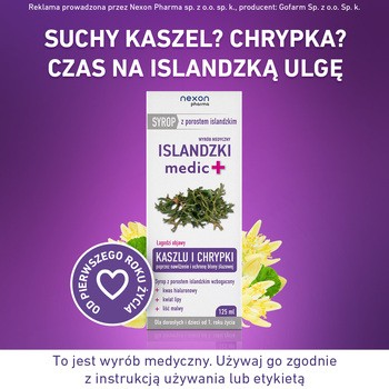 Islandzki medic+, syrop, 125 ml