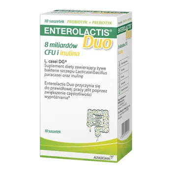 Enterolactis Duo Saszetki - Probiotyk na Zdrowie Jelit (10 szt.)