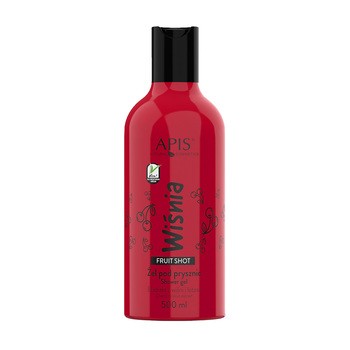 Apis Fruit Shot, żel, pod prysznic, wiśnia, 500 ml