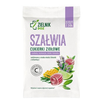 ZIELNIK DOZ Szałwia, cukierki ziołowe, 60 g