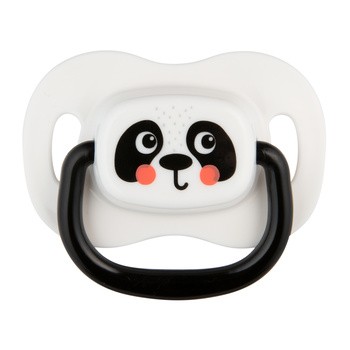 Canpol Babies, smoczek uspokajający, silikonowy symetryczny, 0-6 m, BabiesBoo biały, 2 szt.