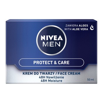Nivea Men, krem nawilżający do twarzy, Protect & Care, 50 ml
