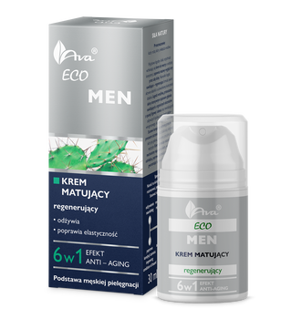 AVA Eco Men, krem matująco-regenerujący, 50 ml
