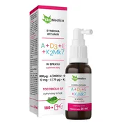 EkaMedica Witaminy A+D3+E+K2Mk7, spray, 30 ml