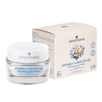 Orientana Hydro-Nawilżenie, krem regulujący sebum, do skóry mieszanej, 50 ml