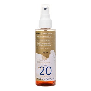 Korres Aegean Bronze, olejek brązujący SPF20, 150 ml