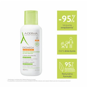 Aderma Exomega Control, krem emolient, 400 ml