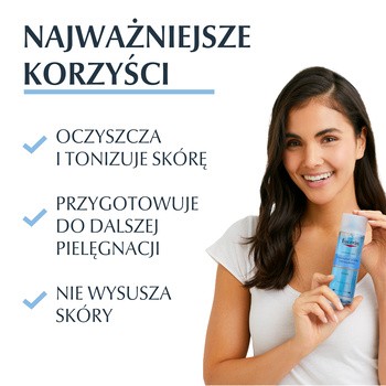 Eucerin Dermatoclean [Hyaluron], tonik oczyszczający do twarzy do każdego rodzaju skóry, 200 ml