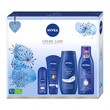 Zestaw Promocyjny Nivea Creme Care, mleczko do ciała, 250 ml + krem do rąk, 100 ml + żel pod prysznic, 250 ml + antyperspirant roll-on, 50 ml