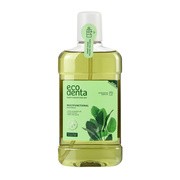 Ecodenta, wielofunkcyjny płyn do płukania jamy ustnej z olejkiem szałwiowym, sokiem aloesowym i olejkiem miętowym, 500 ml