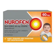 Nurofen dla dzieci, 60 mg, czopki, 10 szt.