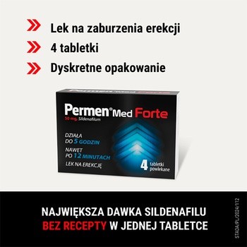 Permen Med Forte, 50 mg, tabletki powlekane, 4 szt.