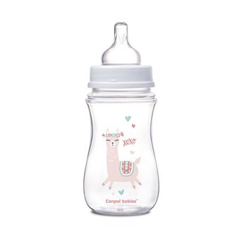 Canpol Easy Start Toys, butelka szerokootworowa, antykolkowa, zielona, 240 ml