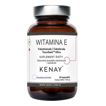 Kenay Witamina E Tokotrienole i Tokoferole TocoGaia Ultra, kapsułki, 30 szt.