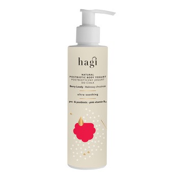 Hagi Natural, Malinowy Chruśniak, Postbiotyczny jogurt do ciała, 200 ml