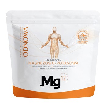 Mg12 Odnowa, kłodawska sól magnezowo-potasowa do kąpieli, 1 kg