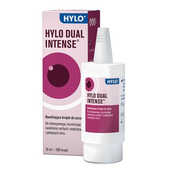 Hylo Dual Intense, krople do oczu nawilżające z ektoiną, 10 ml