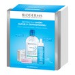 Zestaw Bioderma Hydrabio, Hyalu+ serum, 30 ml + woda micelarna, 500 ml + GLOV płatki, 3 szt.