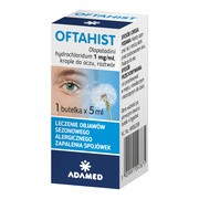 Oftahist, 1 mg/ml, krople do oczu, 5 ml (1 butelka)
