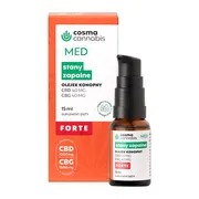 Cosma Cannabis Med Stany zapalne CBD CBG Forte, olejek,15ml