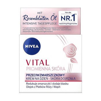 Nivea Vital Promienna Skóra, przeciwzmarszczkowy krem na dzień, 50 ml