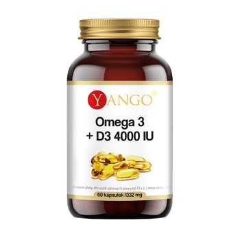 Omega 3 + D3 4000 IU, kapsułki, 60 szt.