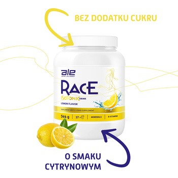 Ale Race Istotnic Drink Lemon Flavor, proszek, 544 g