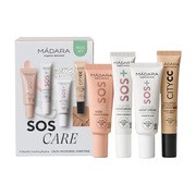 Madara SOS Care 4-Step Skin Routine, zestaw łagodzących kosmetyków, odcień Medium, 1 szt.