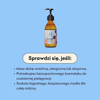 Mydlarnia 4 Szpaki, hipoalergiczne naturalne mydło w płynie, bezzapachowe, 500 ml
