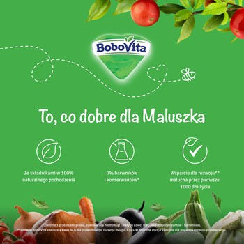 BoboVita, warzywa z delikatną wołowiną, 6 m+, 190 g
