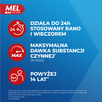 Mel Max Actigel, 20 mg/g, żel, 180 g
