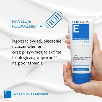 Emotopic Med+, krem emolientowy kojąco-zmiękczający do ciała, 200 ml
