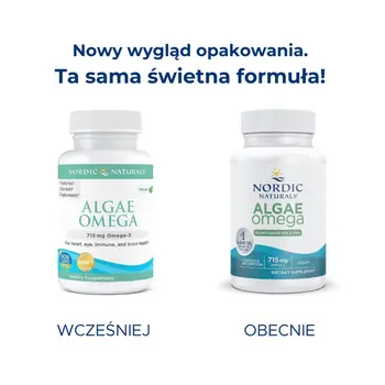 Nordic Naturals, Algae Omega 715 mg Omega 3, kapsułki, 60 szt.