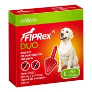 Fiprex DUO L 268 mg + 241,2 mg, rozwtór do nakrapiania dla psów od 20 do 40 kg, 2,68 ml
