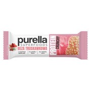 Purella Superfoods, Beza truskawkowa, baton proteinowy, 45 g