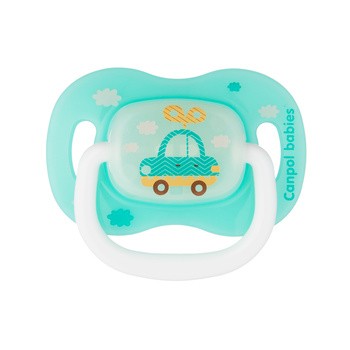 Canpol Babies Toys, smoczek uspokajający silikonowy symetryczny, 18 m+, 1 szt.