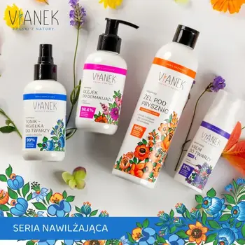 Vianek, nawilżający tonik-mgiełka do twarzy, 150 ml