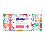 Kindii Fun, chusteczki odświeżające z płynem antybakteryjnym, 60 szt.