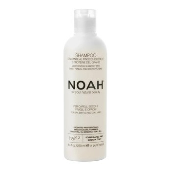 NOAH Moisturizing Shampoo, nawilżający szampon do włosów suchych z koprem włoskim, 250 ml