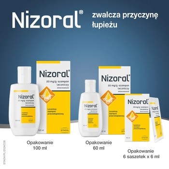 Nizoral, 20 mg/g, szampon leczniczy, 60 ml (butelka)