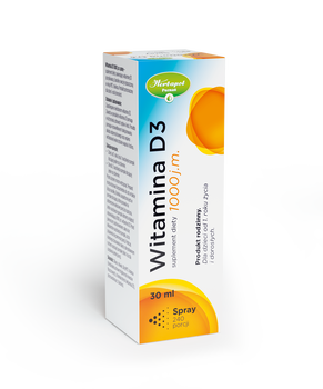 Witamina D3, 1000 j.m., spray, 30 ml